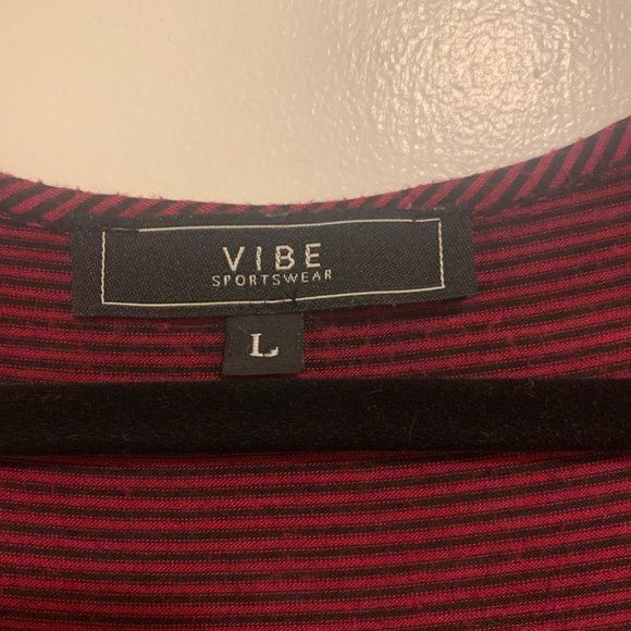 Red Striped T-Shirt Dress - Picture 3 of 3